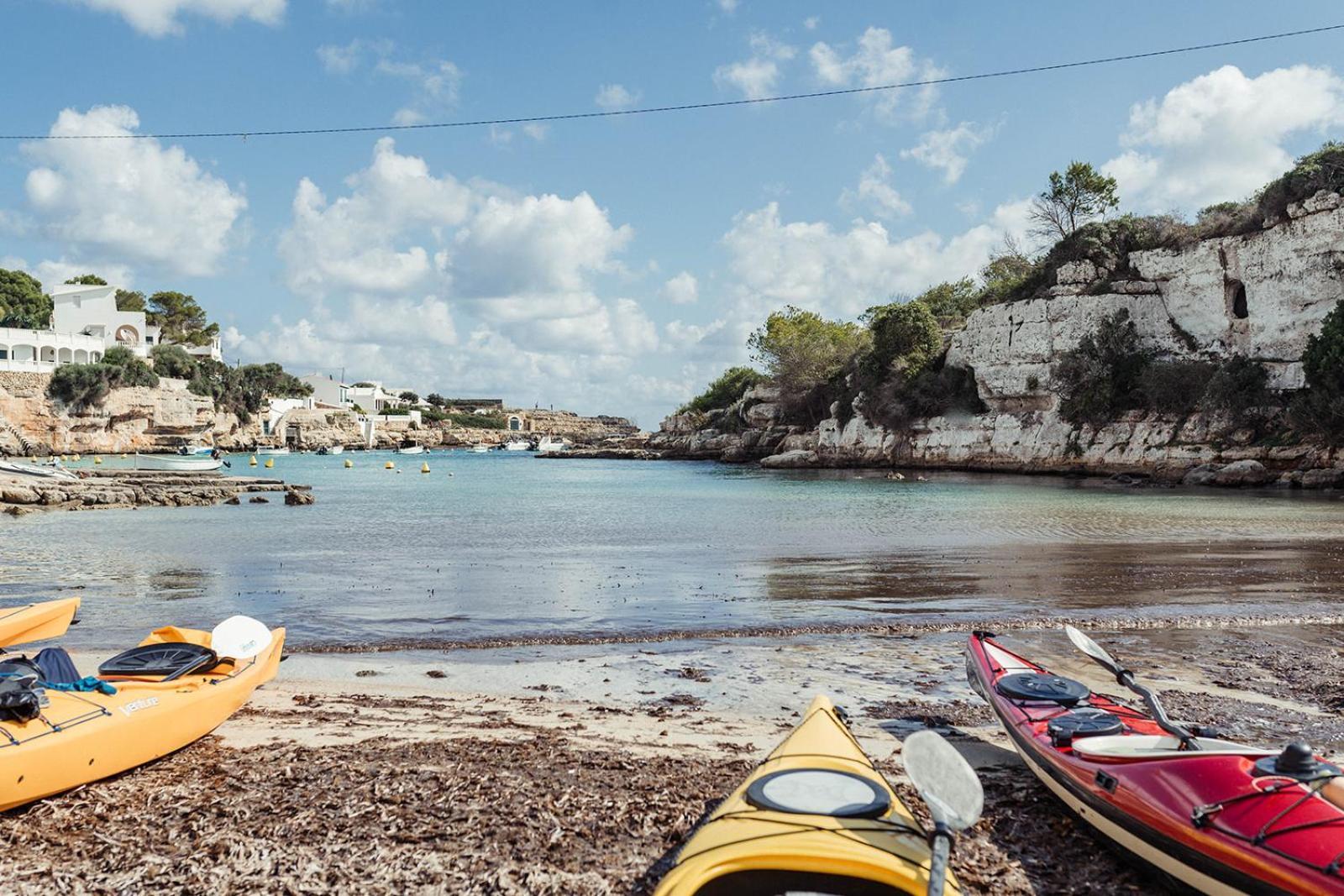 Hostal Xuroy Cala Alcaufar Esterno foto